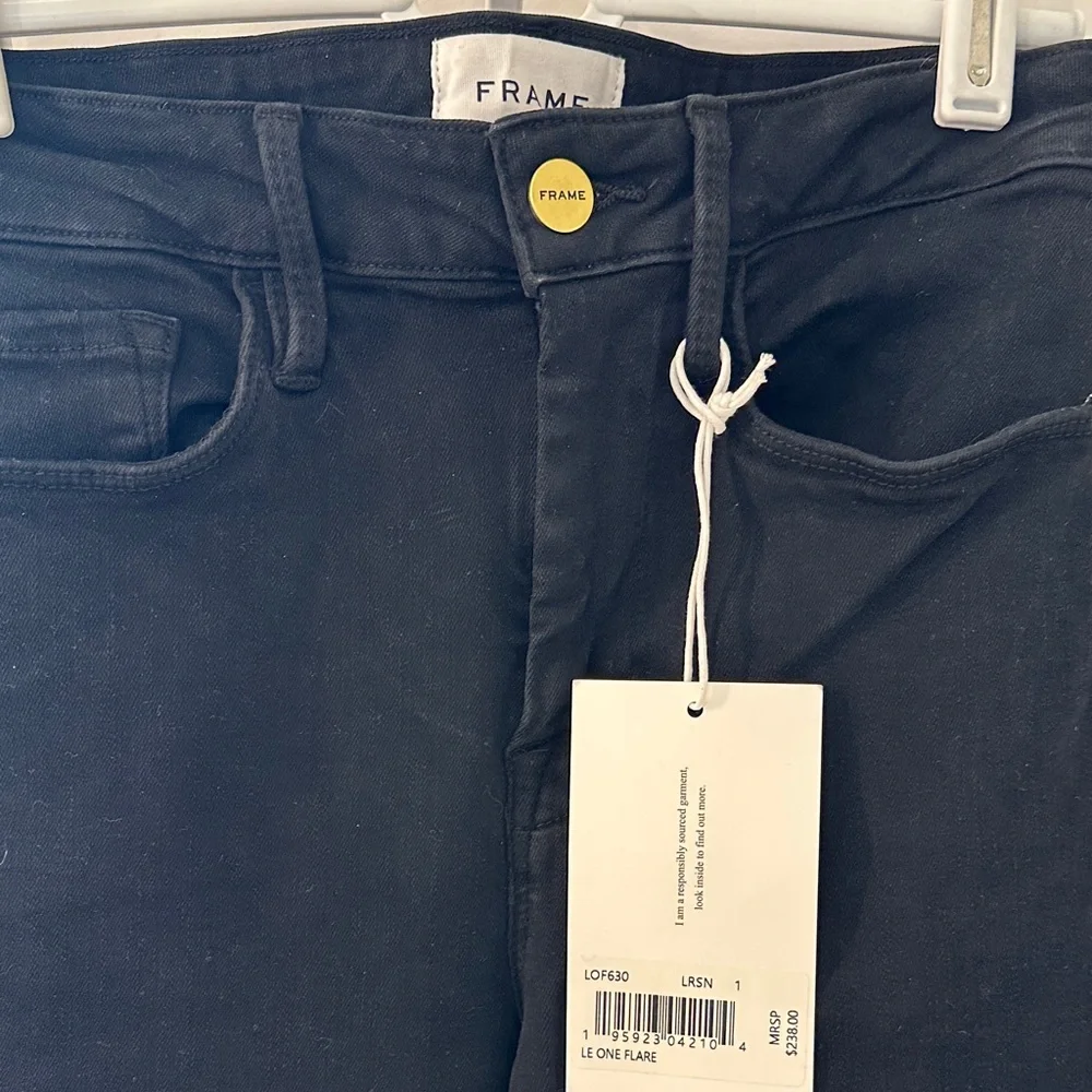 Frame Denim Black Flare Jeans - Picture 5 of 5
